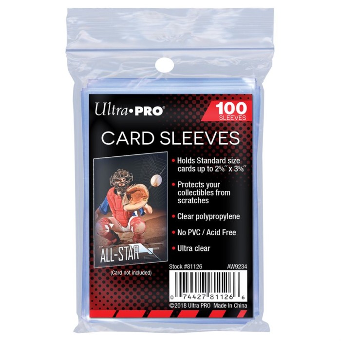 Soft Trading Card Penny Sleeves – Standard Size Clear (100) - Ultra Pro