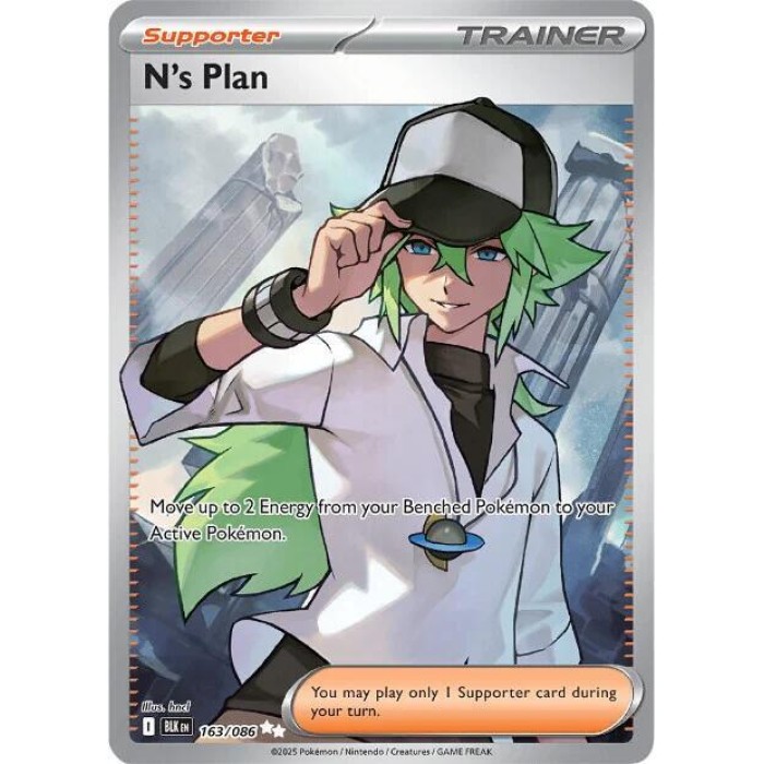 163/086 - N's Plan - Ultra Rare ✩✩ - SV: Black Bolt (BLK)