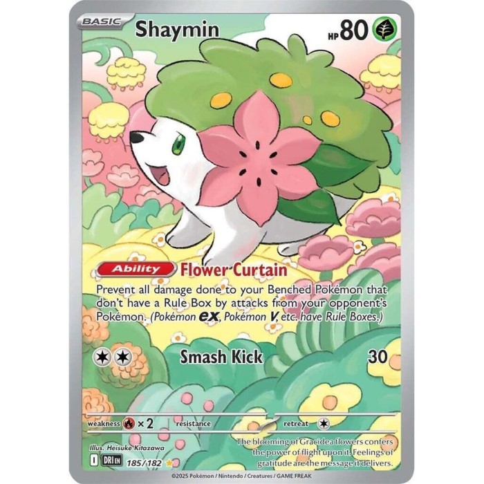 185/182 - Shaymin - Illustration Rare ⭐ - SV: Destined Rivals (DRI)