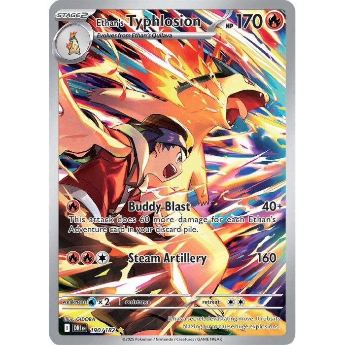 190/182 - Ethan's Typhlosion - Illustration Rare ⭐ - SV: Destined Rivals (DRI)
