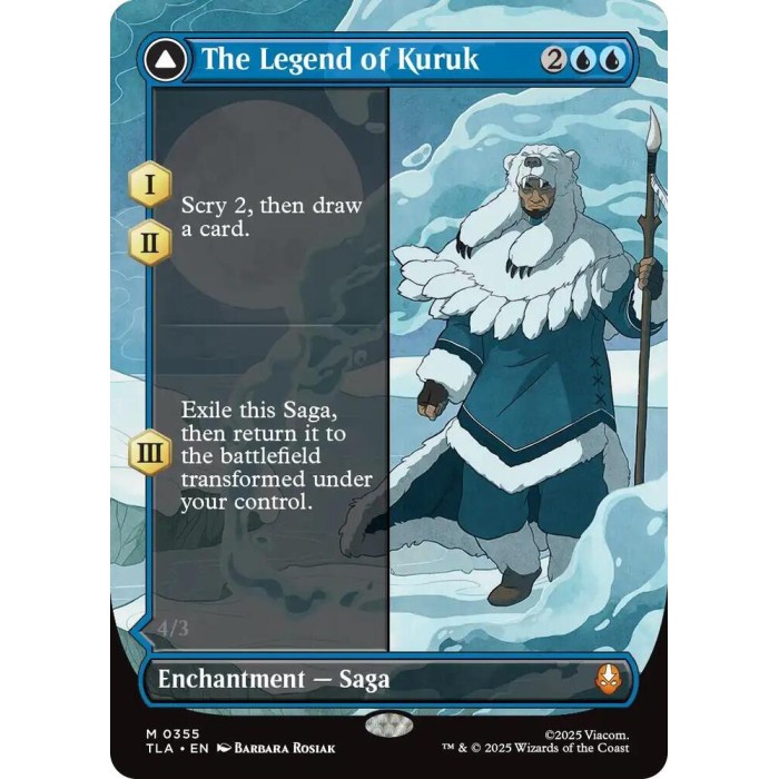 M 0355 - The Legend of Kuruk (Borderless) - MTG Avatar The Last Airbender (TLA)