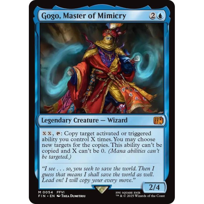 M 0054 - Gogo, Master of Mimicry - MTG Final Fantasy (FIN) 