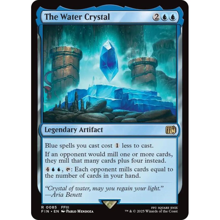 R 0085 - The Water Crystal - MTG Final Fantasy (FIN)