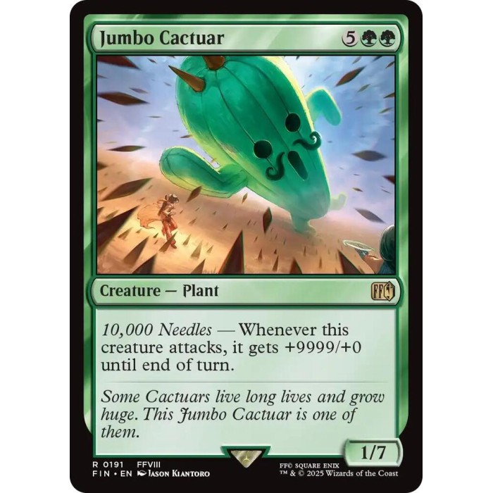 R 0191 - Jumbo Cactuar - MTG Final Fantasy (FIN)