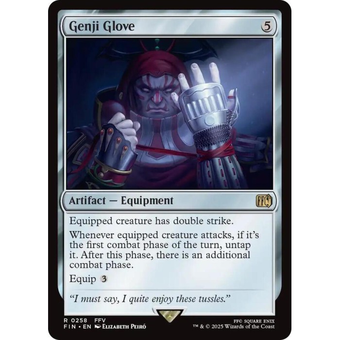 R 0258 - Genji Glove (FOIL) - MTG Final Fantasy (FIN)