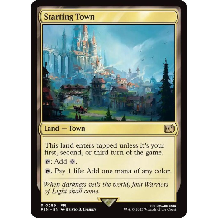 R 0289 - Starting Town - MTG Final Fantasy (FIN)