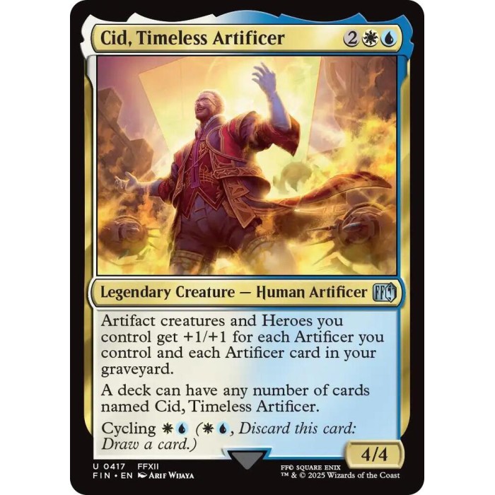 U 0417 - Cid, Timeless Artificer (0417) - MTG Final Fantasy (FIN)