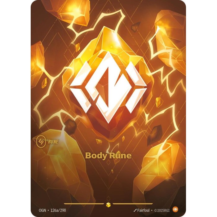 126a/298 - Body Rune - Showcase ⬢ - Riftbound: Origins (OGN) 126a/298 - Body Rune - Showcase ⬢ - Riftbound: Origins (OGN)