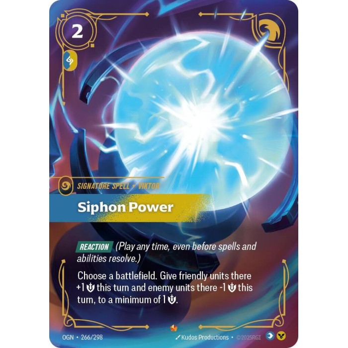266/298 - Siphon Power - Epic ⬟ - Riftbound: Origins (OGN) 266/298 - Siphon Power - Epic ⬟ - Riftbound: Origins (OGN)