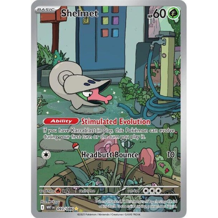 093/086 - Shelmet - Illustration Rare ⭐ - SV: White Flare (WHT)